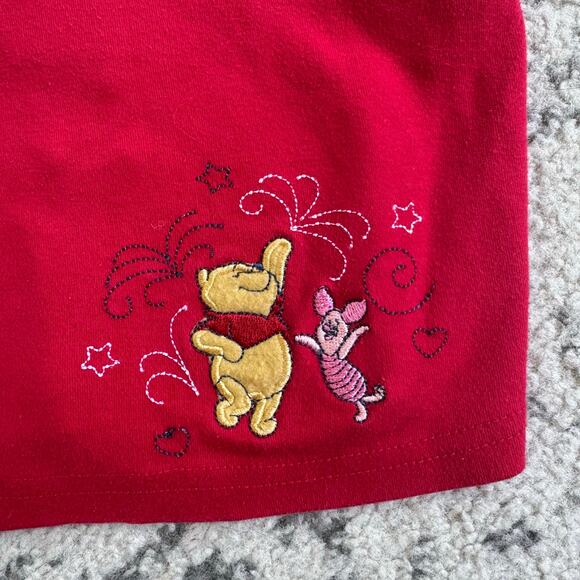 Vtg 1990s Y2K Disney Winnie the Pooh + Piglet Embroidered Tank Top 18M - Picture 2 of 7